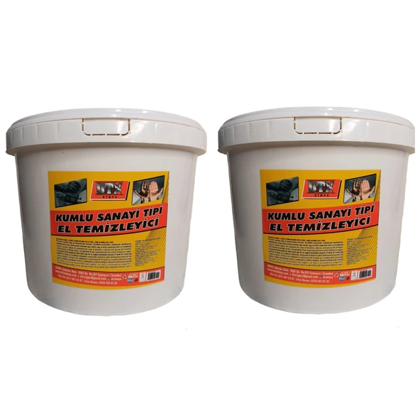 Sanayi Tipi Kumlu Talaşlı El Temizleme Sabunu  ( KREMİ ) 15 KG + 15 KG ürün görseli 1