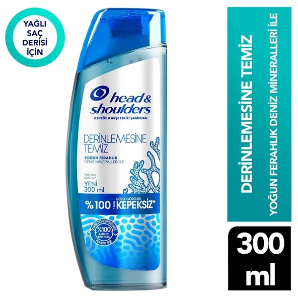 Head&Shoulders Derinlemesine Temiz Şampuan Yoğun Ferahlık Deniz Mineralleri 300 ml ürün görseli 1