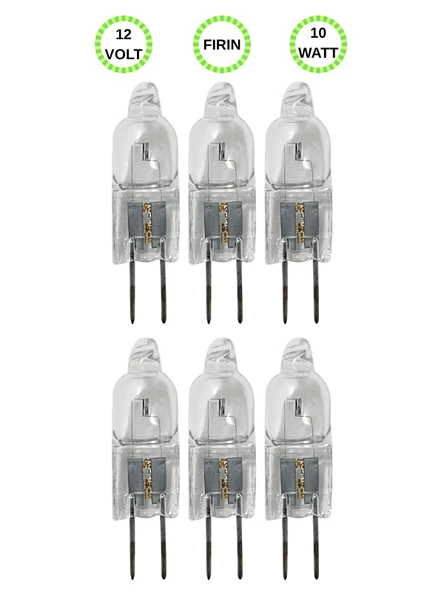 (6 Adet) Ledvance 12Volt 10W Sarı Işık G4 Duylu (İğne Bacak) Fırın Ampulü ürün görseli 1