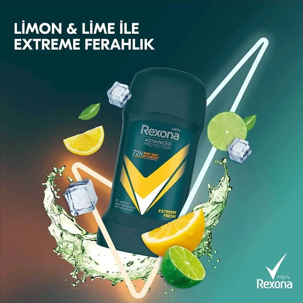 Rexona Men Extreme Fresh Stick 50 ml. - Resim 2
