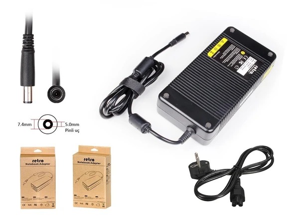 Retro MSI 19.5V 11.8A 230W Pinli Uç Notebook Adaptör RNA-MS02 ürün görseli 1