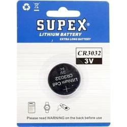 Supex CR3032 3V Lityum Düğme Pil Tekli Paket - Resim 2
