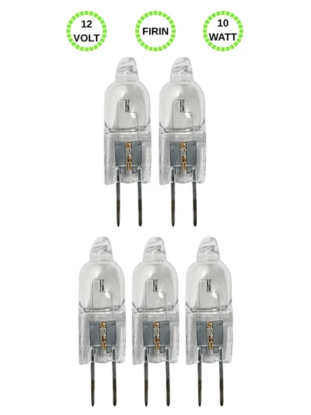 (5 Adet) Ledvance 12Volt 10W Sarı Işık G4 Duylu (İğne Bacak) Fırın Ampulü ürün görseli 1
