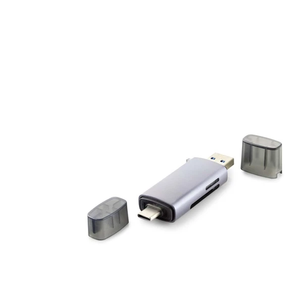 Card Reader Usb3.0 + Type-C All In One Gri HDX7031 ürün görseli 1