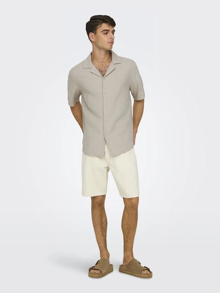 Only & Sons   ONSEDGE ECRU 2044 PIM DNM SHORTS NOOS Erkek Pembe Şort - 22032044 ürün görseli 1