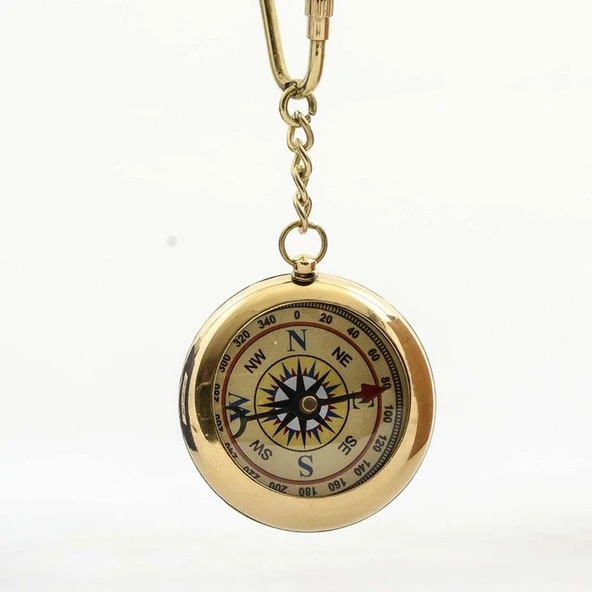 Pirinç Pusula Anahtarlık ürün görseli 1