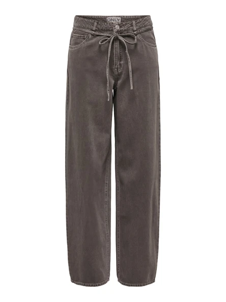 Only   ONLGIANNA-SILLA MW ST BELT PANT PNT NOOS Kadın Kahverengi Pantolon - 15372521 ürün görseli 1