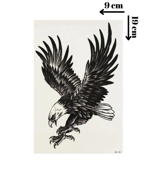 Kartal Geçici Dövme Şablonu - FF037 ürün görseli 1