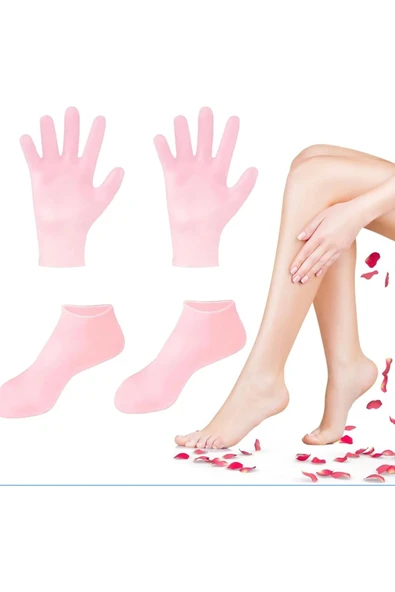 Mucit Home 2’li Bakım Seti Silikon Ayak Bakım Çorabı & El Peeling Eldiveni – Ultra Esnek ürün görseli 1