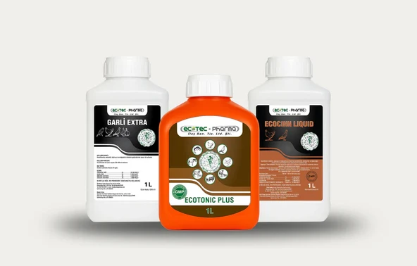 Ecotec Pharma İştah ve Direnç Seti 1 Litre - Sarmısak Yağı - Vitamin - İştah Açar ürün görseli 1