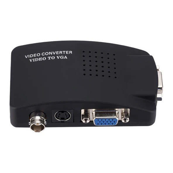 Powermaster PM-983 BNC S-Video VGA'dan VGA'ya Görüntü Dönüştürücü 1080P Destekli ürün görseli 1