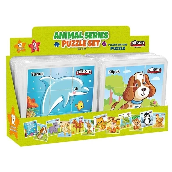 03 355 ANIMAL SERIES PUZZLE SET - Resim 2