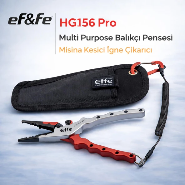 Effe HG156 Pro Multi Purpose Balıkçı Pensesi Misina Kesici İğne Çıkarıcı ürün görseli 1
