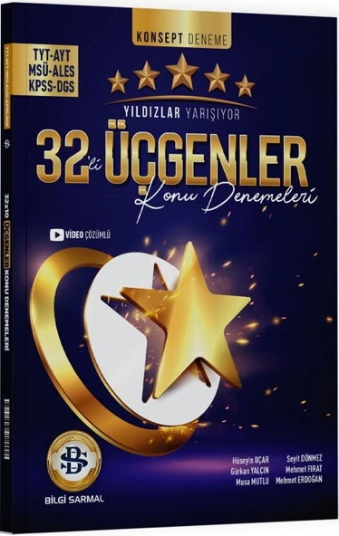 TYT AYT Üçgenler 32 li Konu Denemeleri Yıldızlar Yarışıyor Bilgi Sarmal ürün görseli 1
