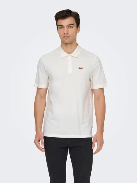 ONSDAWSON REG SS POLO SHIRT VD Cloud Dancer Cloud Dancer XL ürün görseli 1