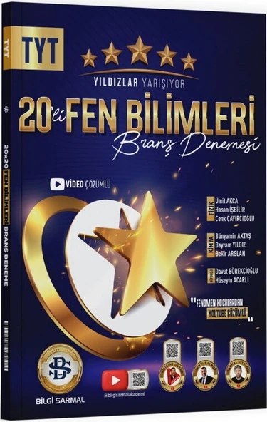 TYT Fen Bilimleri Yıldızlar Yarışıyor 25 li Branş Denemesi Bilgi Sarmal ürün görseli 1