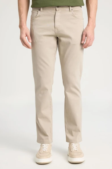 Texas Slim Pantolon Beige Beige 38 34 - Resim 2