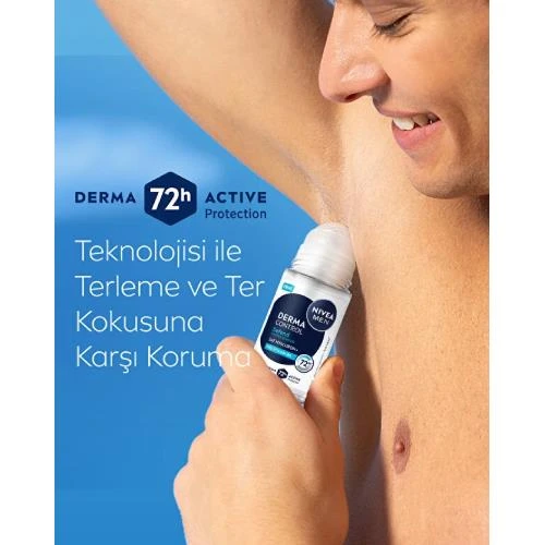Nivea Derma Control Defend Erkek Roll-On 50 Ml - Resim 2