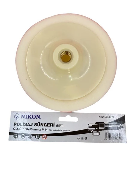 Nikon 15050BS Polisaj Süngeri 150 mm Beyaz Sert ürün görseli 1