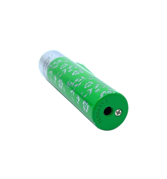Clipper Green Pattern Metal Çakmak - Yeşil - Resim 4