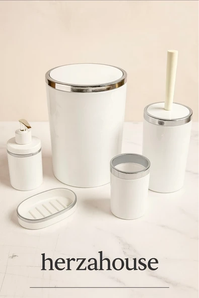 5 Parça Akrilik Banyo Seti - Resim 2