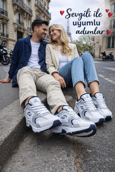 infinite8 Sevgili Kombin Uyumlu Unisex Trend Günlük Spor Ayakkabı Sneaker - Terletmez ve Nefes Alan Sneaker ürün görseli 1