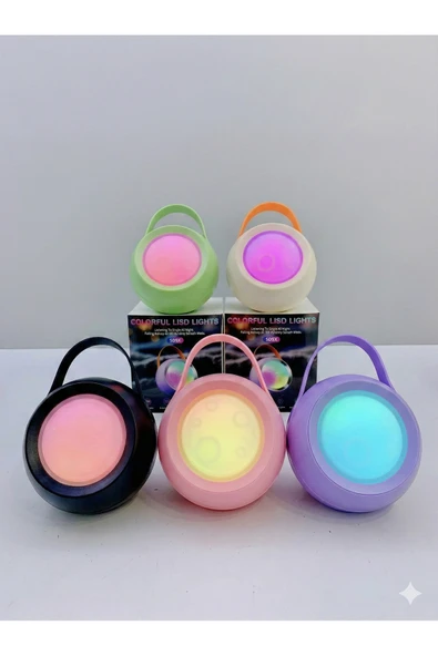 RGB Işıklı Kablosuz Bluetooth Hoparlör 5.3v 5W Güçlü Ses Type-C Şarjlı TWS Destekli Lacivert renk ürün görseli 1