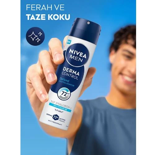 Nivea Derma Control Defend Erkek Deodorant 150 Ml - Resim 4