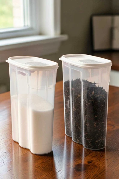 2 Adet Erzak Saklama Kabı - 4 Litre - Resim 2