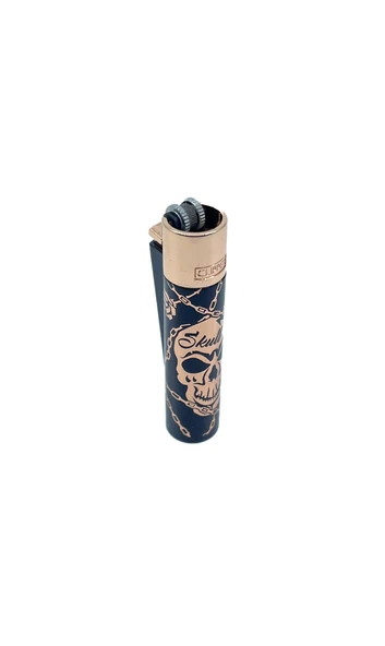 Clipper Deadly Chains Serisi Metal Çakmak - Rose Gold - Resim 10