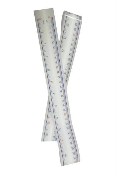 Yapışkanlı Metre Mezura Cm / İnç 1 Metre (10 Adet) ürün görseli 1