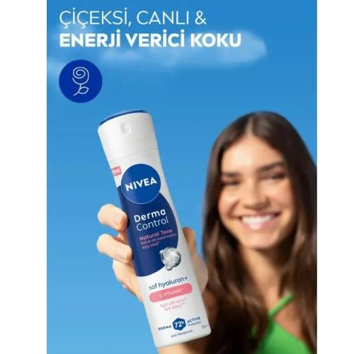 Nivea Derma Control Natural Tone Kadın Deodorant 150 Ml - Resim 4