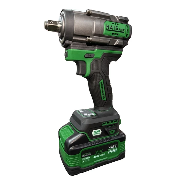 Hais Pro Haispro RB-1010 Profesyonel Darbeli 1100 Nm 21 V 4 Ah S30 Akülü Somun Sıkma - Sökme ürün görseli 1