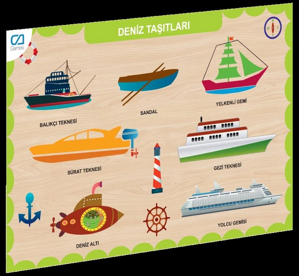 CAAHS-3201 CAMES AHŞAP DENİZ TAŞITLARI BUL-TAK ürün görseli 1