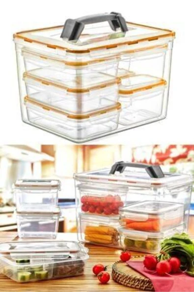 8'li Fresh Box Saklama Kabı Seti ürün görseli 1
