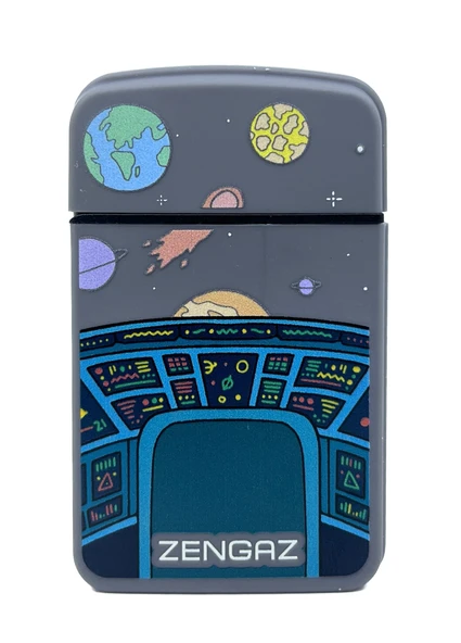 Zengaz Cool Tasarım Jet Alev Çakmak - Galactic Grey ürün görseli 1