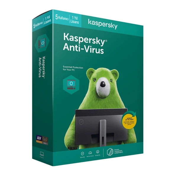 KASPERSKY Antivirüs Trk Kutu 1yıl 3kullanıcı ürün görseli 1