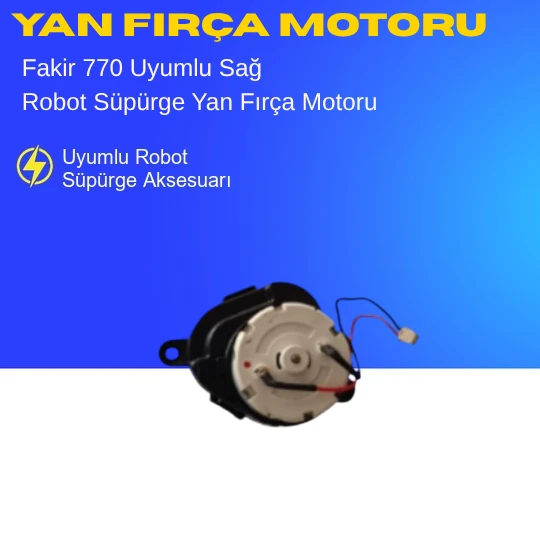 Fakir 770 Uyumlu Sağ Yan Fırça Motoru ürün görseli 1
