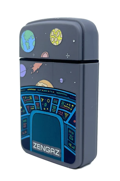 Zengaz Cool Tasarım Jet Alev Çakmak - Galactic Grey - Resim 2