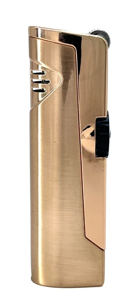 Zenit Çift Pürmüzlü Jet Alevli Metal Puro Çakmağı – Rose Gold ürün görseli 1