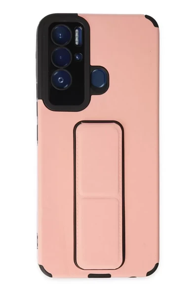 Newface Tecno Pova Neo Kılıf Mega Standlı Silikon - Pudra ürün görseli 1