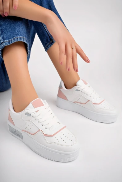 infinite8 Kadın Beyaz Sneaker Spor Ayakkabı ürün görseli 1