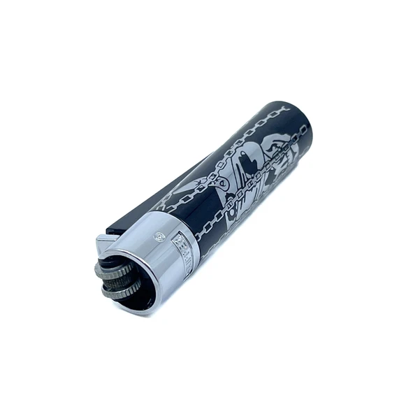 Clipper Deadly Chains Serisi Metal Çakmak - Silver - Resim 8