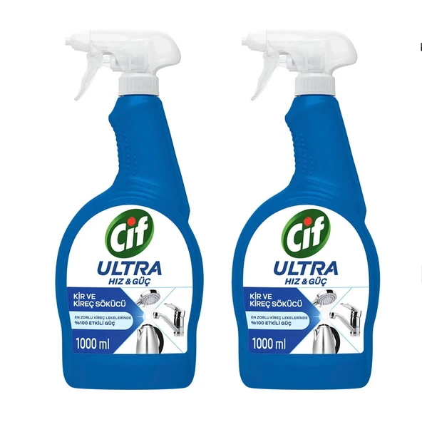 Cif Ultra Hız & Güç Kir ve Kireç Sökücü 1000 ml x 2 Adet ürün görseli 1