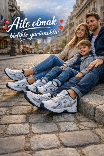 infinite8 Aile Uyumlu Unisex Trend Günlük Spor Ayakkabı Sneaker - Terletmez ve Nefes Alan Sneaker ürün görseli 1