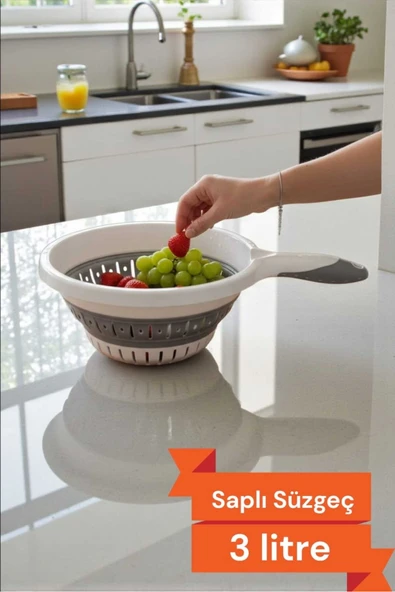 Katlanır Saplı Süzgeç 3 Litre ürün görseli 1