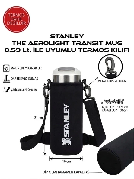 Safir Kamp Stanleye The Aerolight Transit Mug 0.59 Lt ile Uyumlu Omuz Askılı Kılıf ürün görseli 1