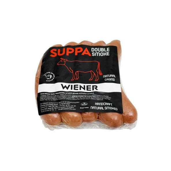 Suppa Double Smoke Dana Wiener Sosis 400-450 Gr ürün görseli 1