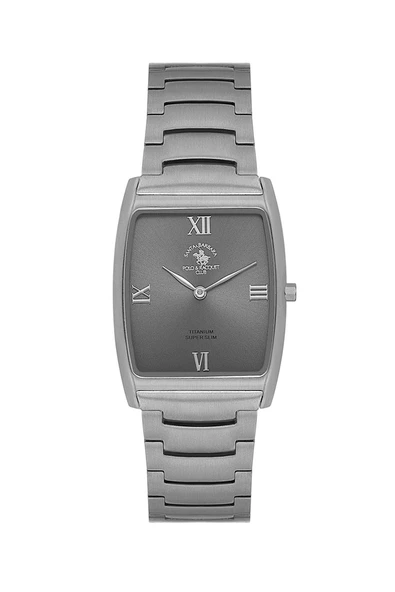 SANTA BARBARA POLO CLUB SB.4.10036-1 TİTANYUM SLIM İNCE DİKDÖRTGEN ERKEK KOL SAATİ ürün görseli 1