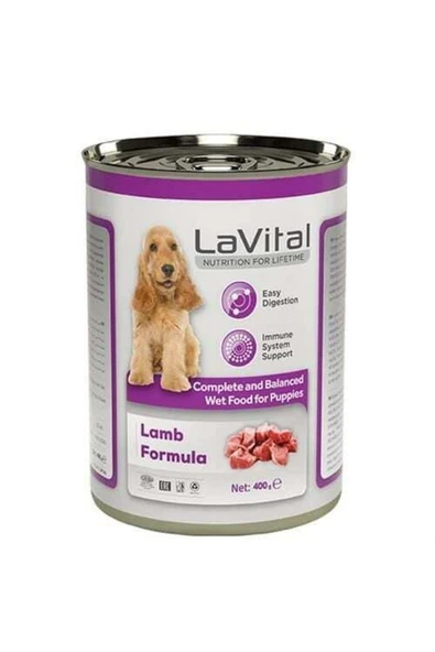 La Vital Puppy Kuzulu Bağışıklık Sistemi Destekleyici Yavru Köpek Konservesi 400gr ürün görseli 1